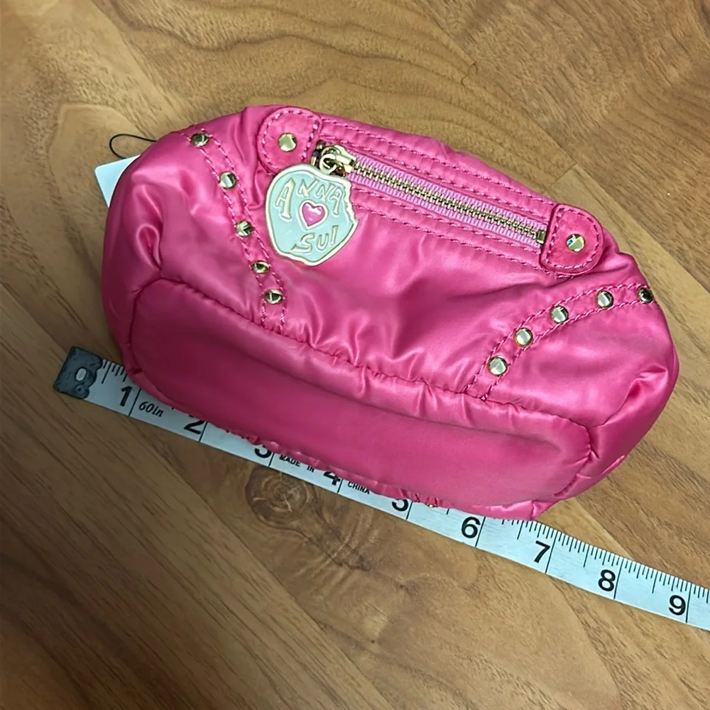 NWT Anna Sui Nylon Puff Pouch